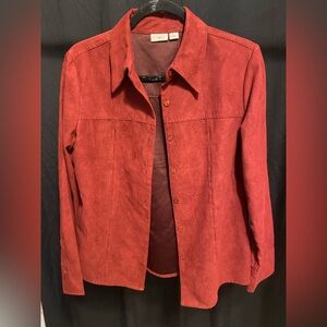 Cato Womens Button-Up Maroon Coat Made in Bangladesh